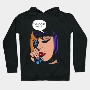 Trick or Treat Halloween Girl Hoodie